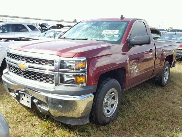 1GCNCPEC2FZ161575 - 2015 CHEVROLET SILVERADO MAROON photo 2