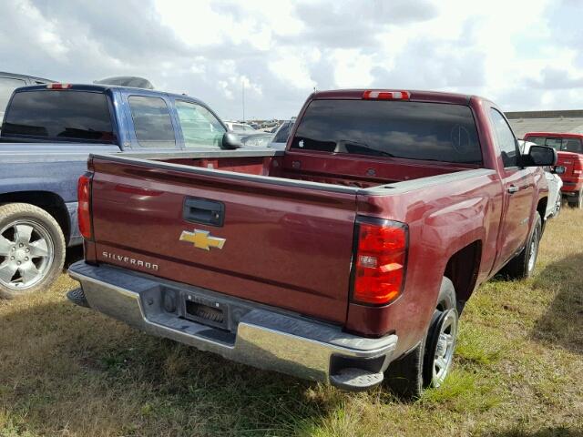 1GCNCPEC2FZ161575 - 2015 CHEVROLET SILVERADO MAROON photo 4