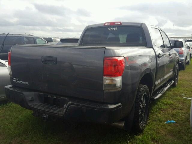 5TFEY5F19DX137303 - 2013 TOYOTA TUNDRA GRAY photo 4