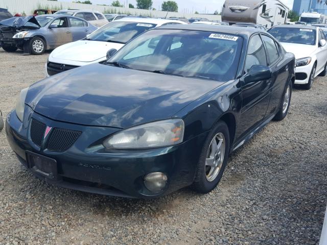 2G2WS522841120823 - 2004 PONTIAC GRAND PRIX GREEN photo 2