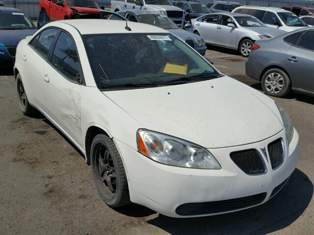 1G2ZG57B284202175 - 2008 PONTIAC G6 BASE WHITE photo 1