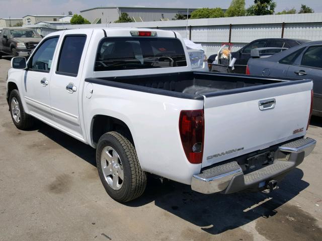 1GTD5MFE6C8107623 - 2012 GMC CANYON SLE WHITE photo 3