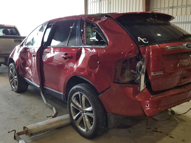 2FMDK3KC4BBB37251 - 2011 FORD EDGE LIMIT RED photo 9
