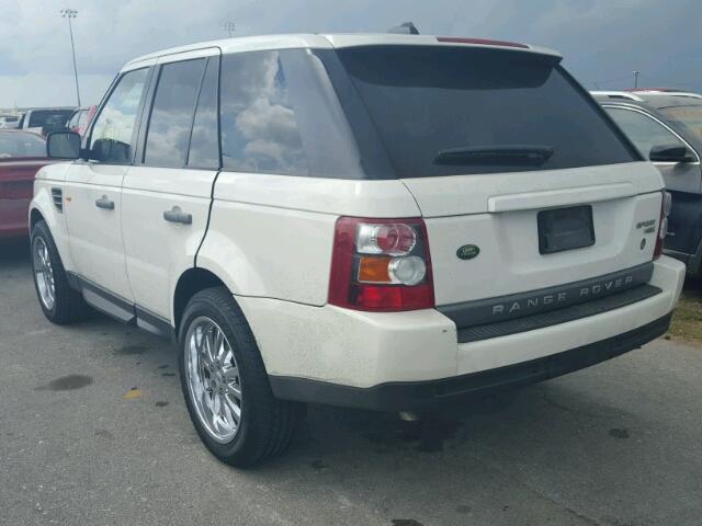 SALSF25408A166886 - 2008 LAND ROVER RANGE ROVE WHITE photo 3