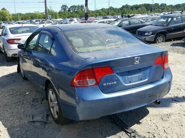 2HGFA16968H526418 - 2008 HONDA CIVIC EXL 蓝色 照片 3