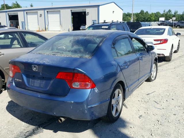 2HGFA16968H526418 - 2008 HONDA CIVIC EXL 蓝色 照片 4