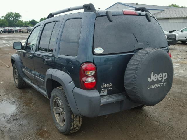 1J4GL38K95W614217 - 2005 JEEP LIBERTY RE GREEN photo 3