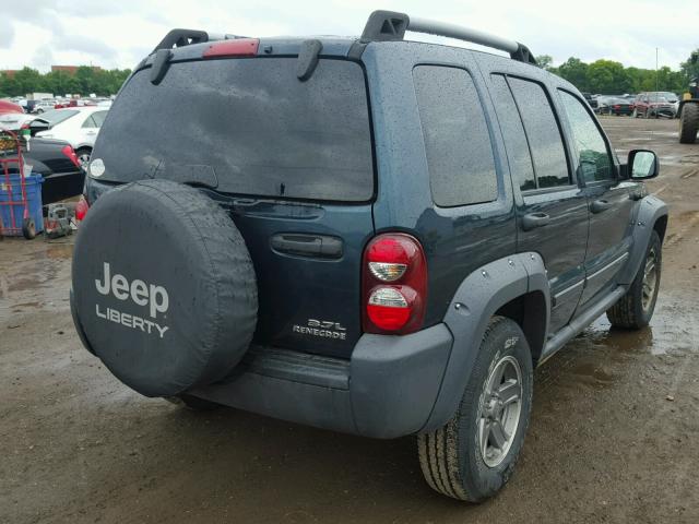 1J4GL38K95W614217 - 2005 JEEP LIBERTY RE GREEN photo 4