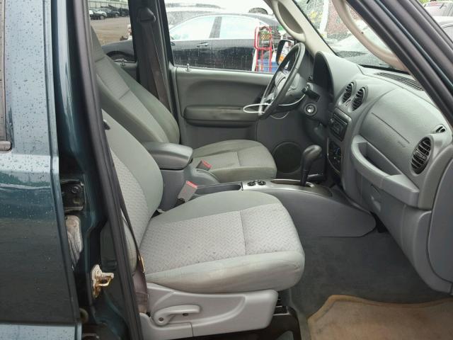 1J4GL38K95W614217 - 2005 JEEP LIBERTY RE GREEN photo 5