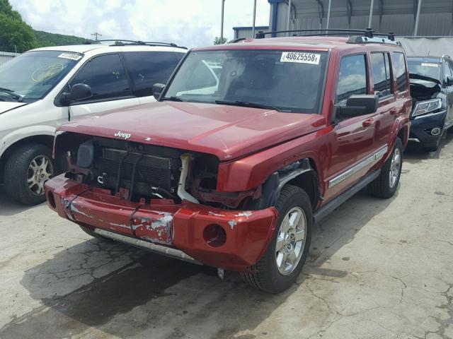 1J8HH58N36C125969 - 2006 JEEP COMMANDER RED photo 2