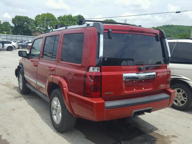 1J8HH58N36C125969 - 2006 JEEP COMMANDER RED photo 3