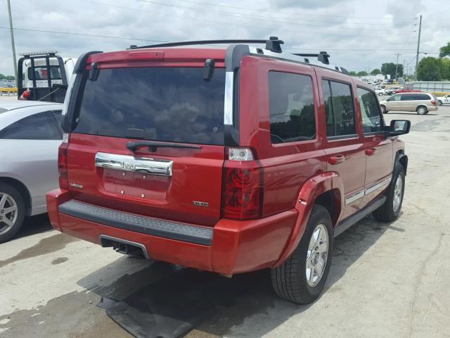 1J8HH58N36C125969 - 2006 JEEP COMMANDER RED photo 4