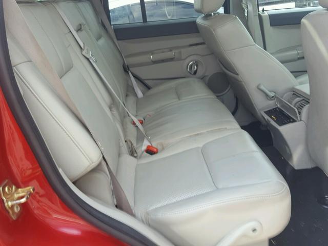 1J8HH58N36C125969 - 2006 JEEP COMMANDER RED photo 6