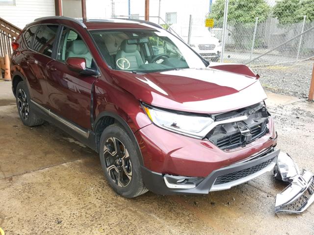 2HKRW2H95HH651093 - 2017 HONDA CR-V TOURI MAROON photo 1