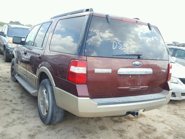 1FMFU17597LA50146 - 2007 FORD EXPEDITION MAROON photo 3