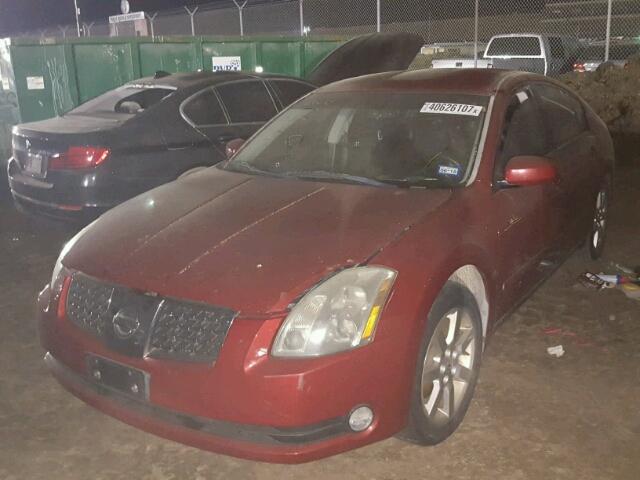 1N4BA41E66C835945 - 2006 NISSAN MAXIMA SE RED photo 2