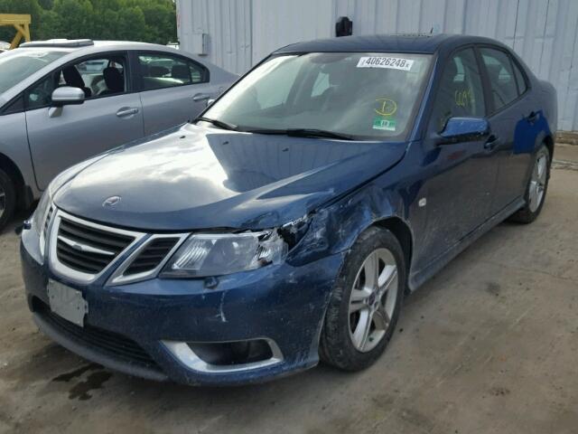 YS3FH42R481150908 - 2008 SAAB 9-3 AERO BLUE photo 2