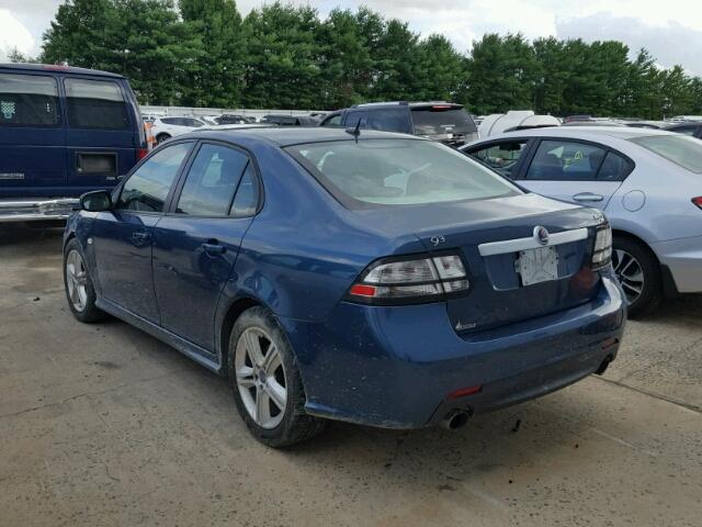 YS3FH42R481150908 - 2008 SAAB 9-3 AERO BLUE photo 3