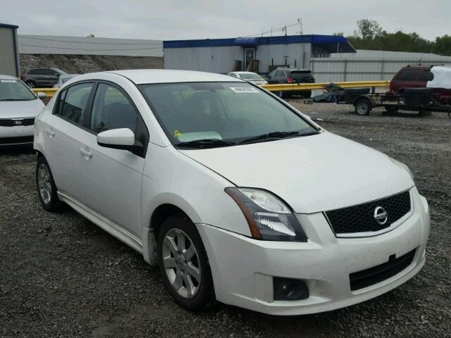 3N1AB6AP9CL764355 - 2012 NISSAN SENTRA 2.0 WHITE photo 1