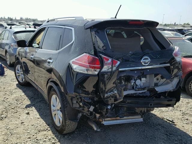 5N1AT2MT3EC752935 - 2014 NISSAN ROGUE S BLACK photo 3