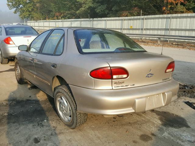 1G1JF5245V7224016 - 1997 CHEVROLET CAVALIER L TAN photo 3