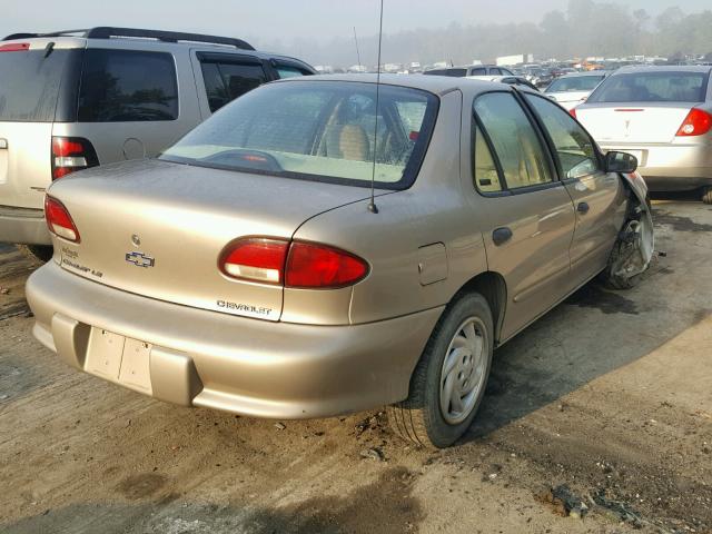 1G1JF5245V7224016 - 1997 CHEVROLET CAVALIER L TAN photo 4