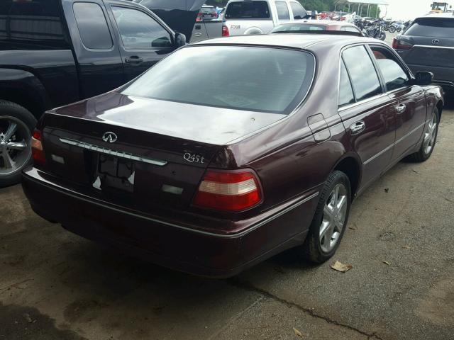 JNKBY31A7XM604138 - 1999 INFINITI Q45 BASE MAROON photo 4