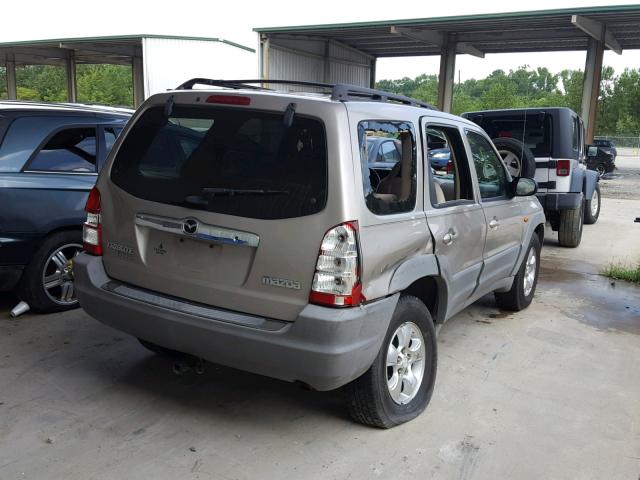 4F2YU07121KM45707 - 2001 MAZDA TRIBUTE DX TAN photo 4