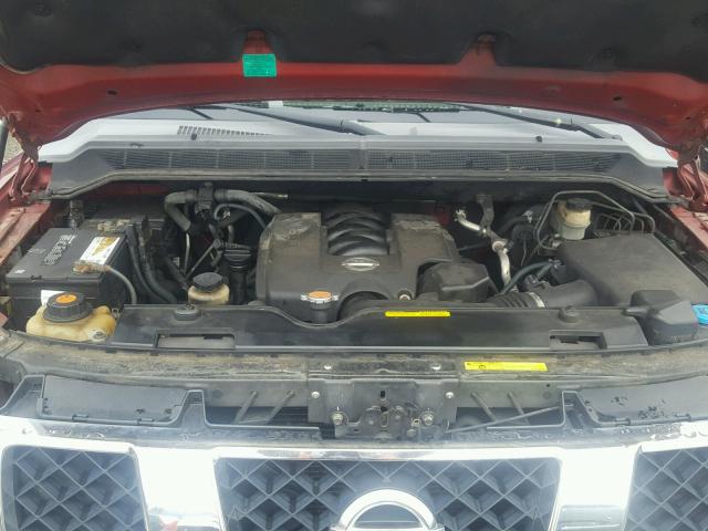 5N1AA08B66N722054 - 2006 NISSAN ARMADA SE RED photo 7