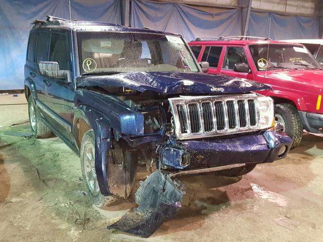 1J8HG58N76C204841 - 2006 JEEP COMMANDER BLUE photo 1