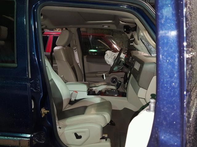 1J8HG58N76C204841 - 2006 JEEP COMMANDER BLUE photo 5