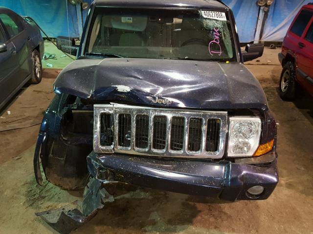 1J8HG58N76C204841 - 2006 JEEP COMMANDER BLUE photo 7