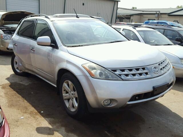 JN8AZ08W86W527815 - 2006 NISSAN MURANO SILVER photo 1