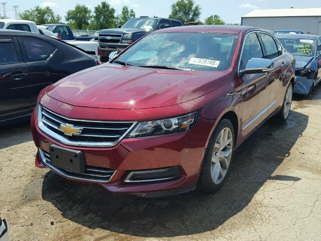 2G1145S35H9171155 - 2017 CHEVROLET IMPALA PRE MAROON photo 2