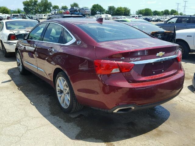 2G1145S35H9171155 - 2017 CHEVROLET IMPALA PRE მუქწითელი ფოტო 3