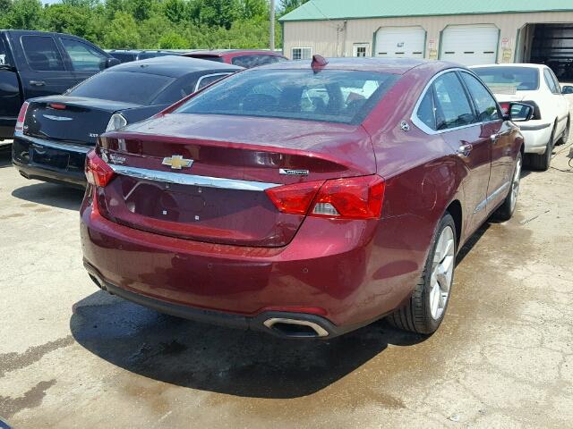 2G1145S35H9171155 - 2017 CHEVROLET IMPALA PRE MAROON photo 4