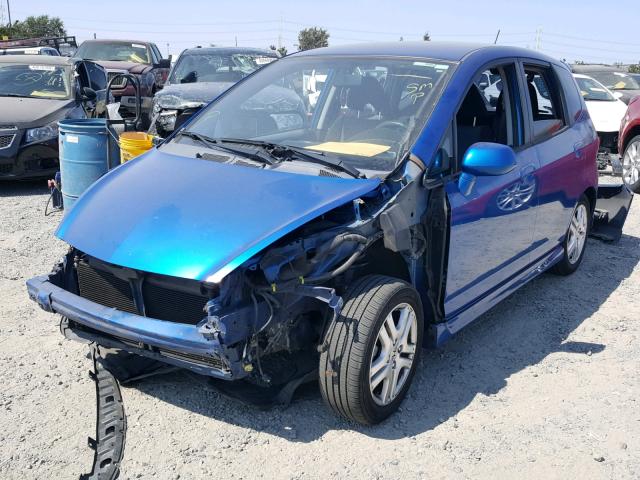 JHMGD38687S006199 - 2007 HONDA FIT S 蓝色 照片 2