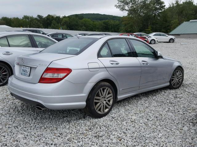 WDDGF81X69R067398 - 2009 MERCEDES-BENZ C 300 4MAT SILVER photo 4