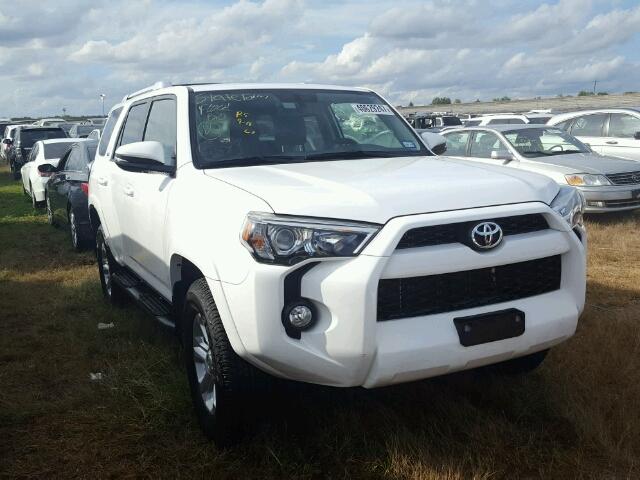 JTEBU5JR1G5361592 - 2016 TOYOTA 4RUNNER SR WHITE photo 1