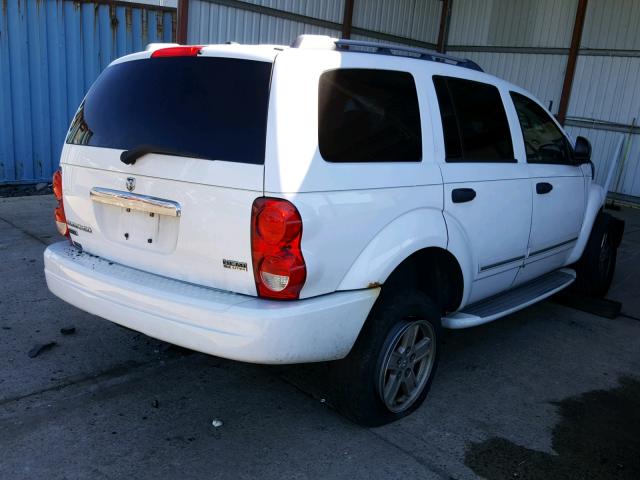 1D4HB582X6F159939 - 2006 DODGE DURANGO LI WHITE photo 4