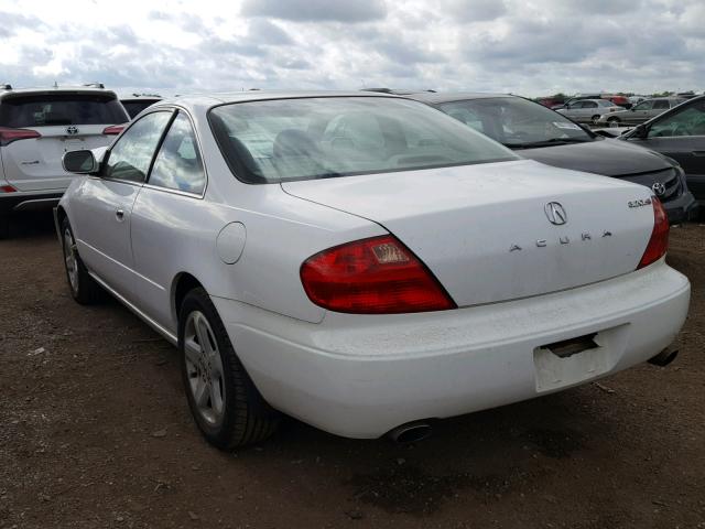 19UYA42691A002660 - 2001 ACURA 3.2CL TYPE WHITE photo 3