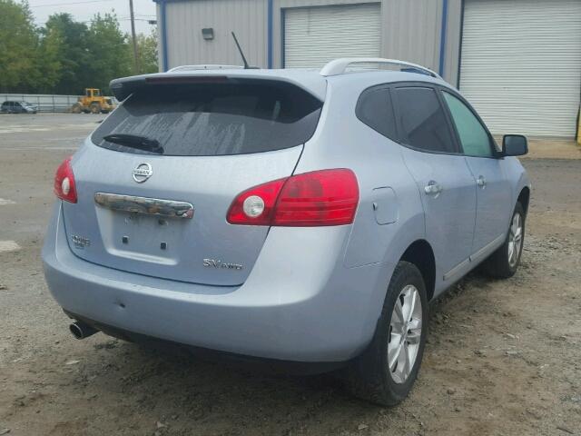 JN8AS5MV3DW106807 - 2013 NISSAN ROGUE BLUE photo 4