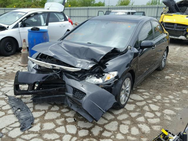 19XFA169X9E024054 - 2009 HONDA CIVIC EXL 黑色 照片 2