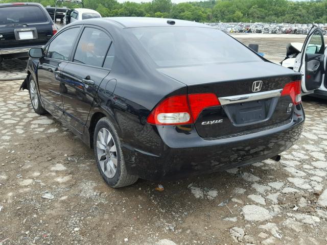 19XFA169X9E024054 - 2009 HONDA CIVIC EXL 黑色 照片 3