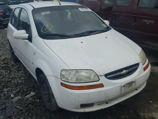 KL1TD666X7B768252 - 2007 CHEVROLET AVEO BASE Blanc photo 1