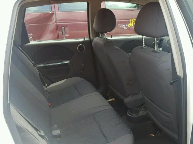 KL1TD666X7B768252 - 2007 CHEVROLET AVEO BASE Blanc photo 6