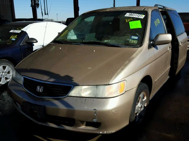 2HKRL1861YH539643 - 2000 HONDA ODYSSEY EX BEIGE photo 2