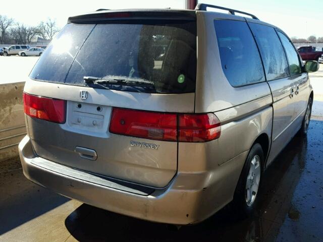 2HKRL1861YH539643 - 2000 HONDA ODYSSEY EX BEIGE photo 4