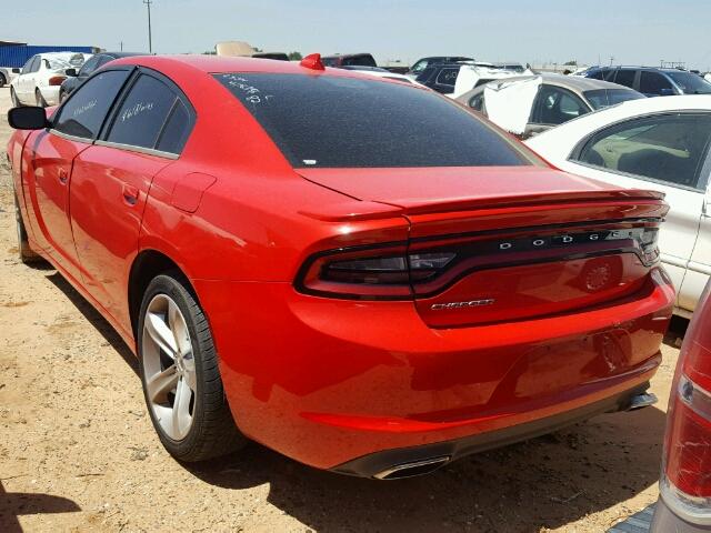 2C3CDXCTXGH232910 - 2016 DODGE CHARGER R/ RED photo 3