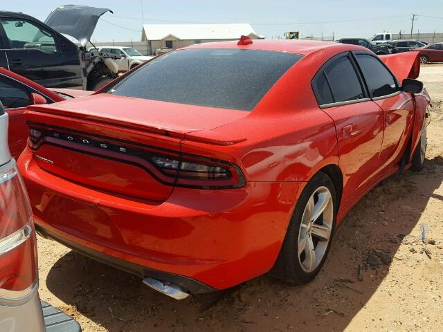 2C3CDXCTXGH232910 - 2016 DODGE CHARGER R/ RED photo 4